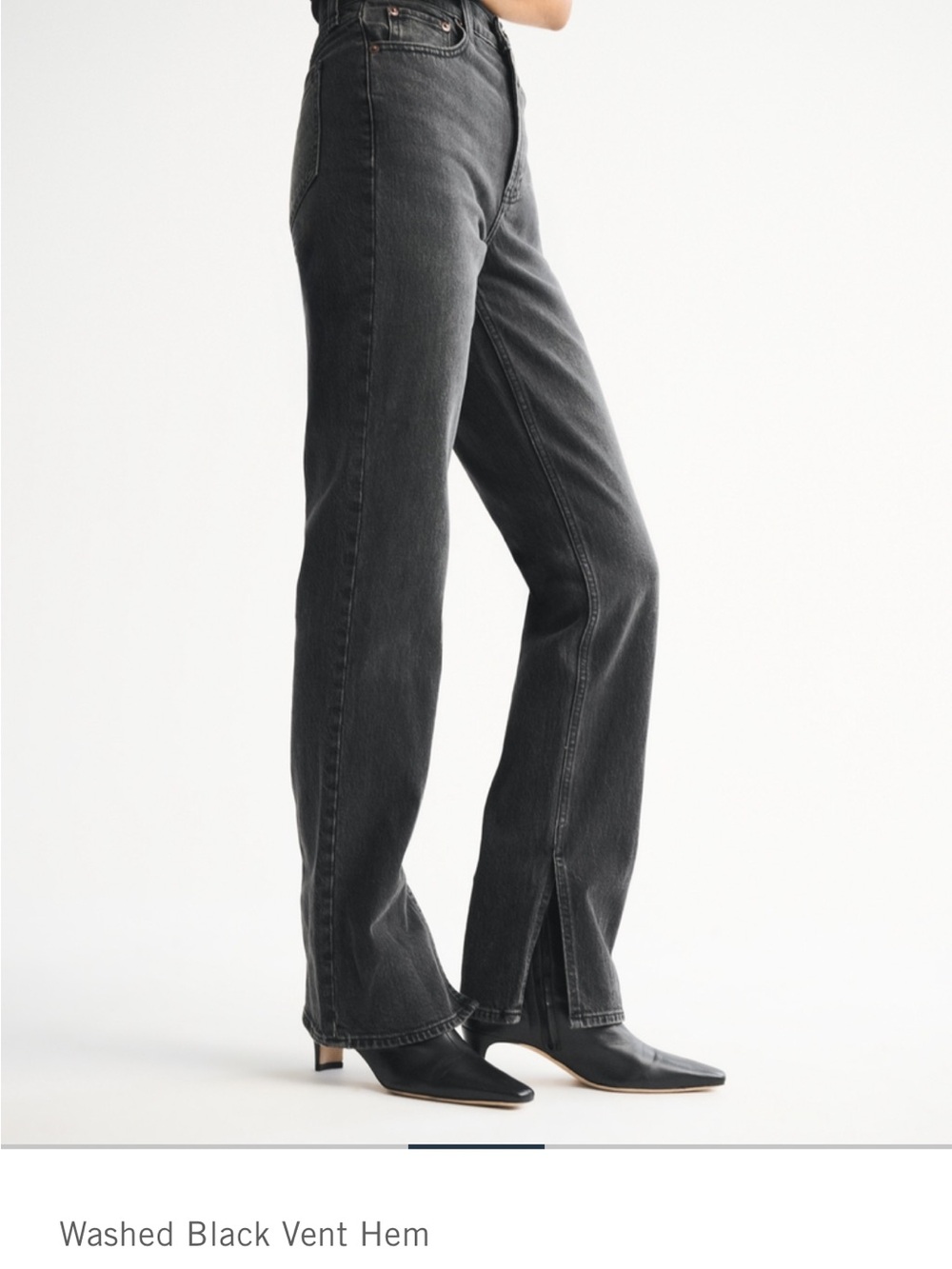 Abercrombie & Fitch Washed 90s High Rise Jeans - Picture 2 of 6